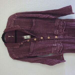 🍋✨ NWT Free people Madrid double cloth jumpsuit purple size M